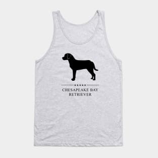 Chesapeake Bay Retriever Black Silhouette Tank Top